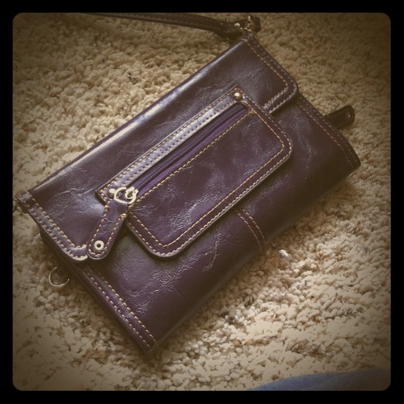 RESERVED: Vintage purple wallet/purse & polo hat