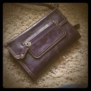 RESERVED: Vintage purple wallet/purse & polo hat