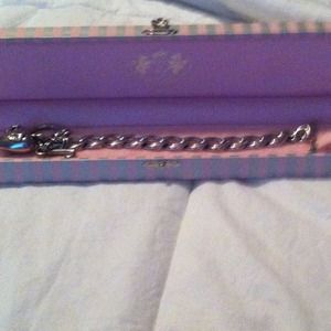 silver juicy couture bracelet