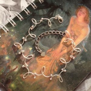 Twisty Silver Anklet