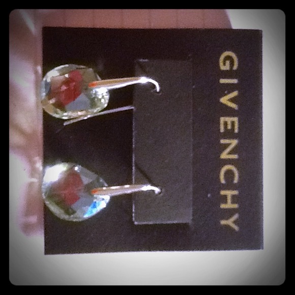 Givenchy stone silver hook earrings - Picture 1 of 3