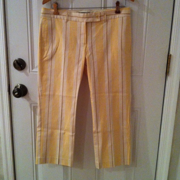 💛💜REDUCED💛💜Theory striped Capri - Picture 2 of 3