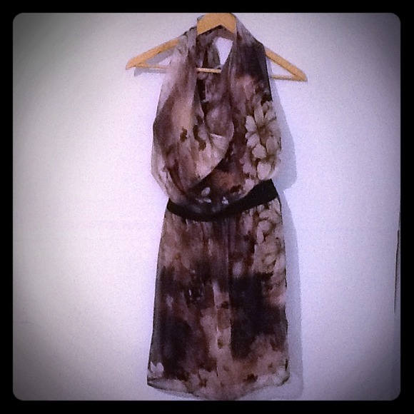 SOLD _____Plunge neckline dress/backless