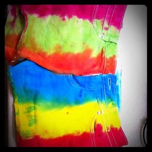 tie dye shorts