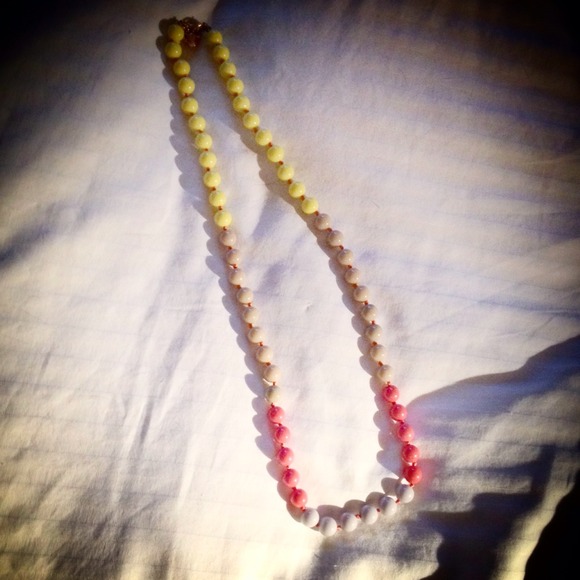 JCrew Bright & Neutral Color-blocked Necklace