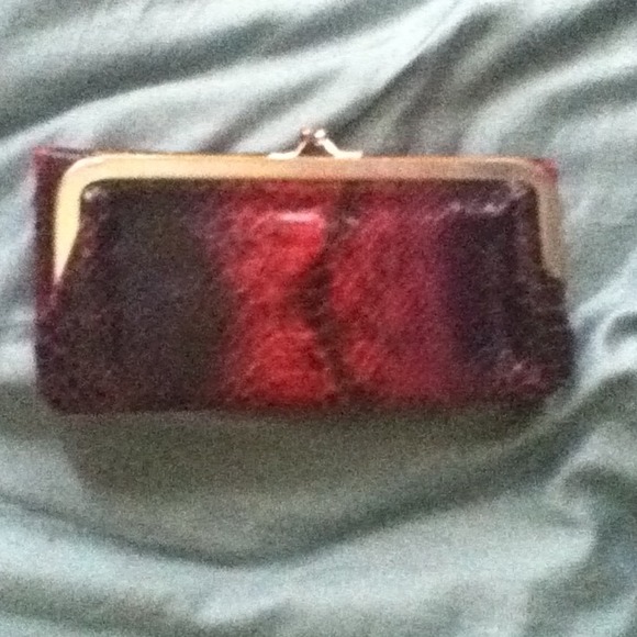 💋Snake skin wallet. Pink, Purple & black