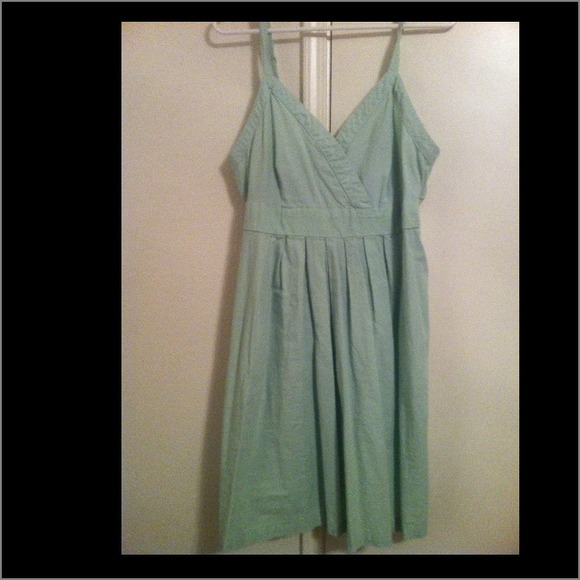 Green Spaghetti Strap Dress