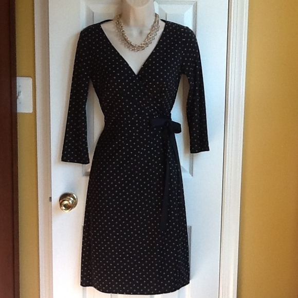 ✨LOFT Polka Dot Wrap Dress