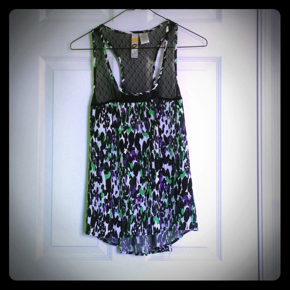 Leopard print + Splattered paint dress tank