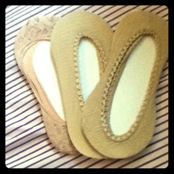 Tan slipon socks for heels or flats