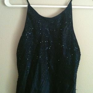 Chelsea Nights Long Midnight Blue Dress