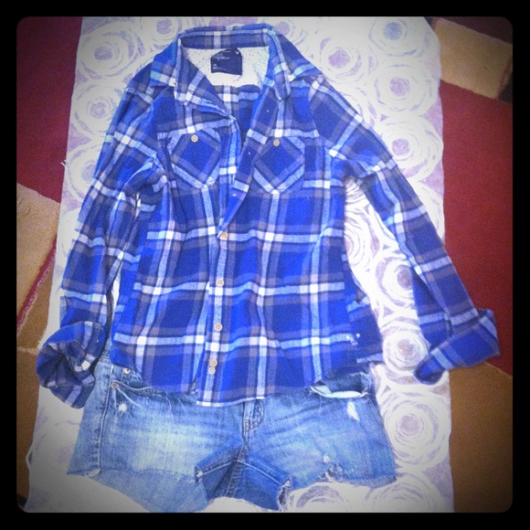 American Eagle Plaid Shirt- Never been worn