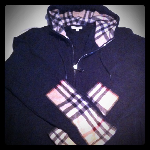 Men's Burberry black hoody