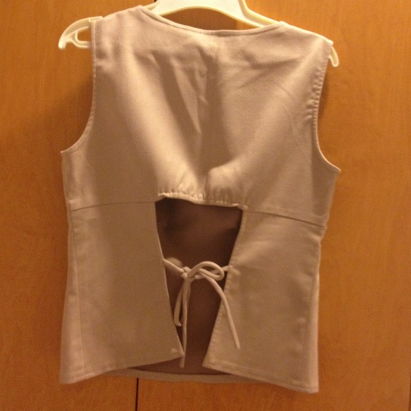 Faux suede tank top - Picture 2 of 2