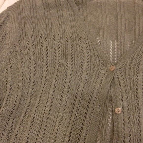 Women’s Olive Green Knit Sweater - Picture 2 of 3