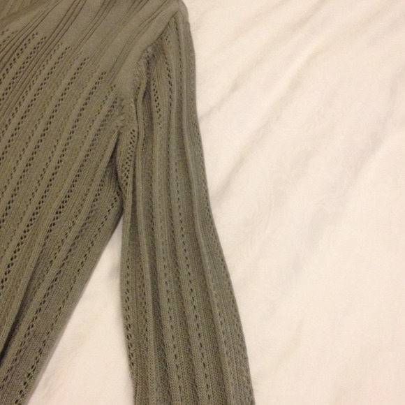 Women’s Olive Green Knit Sweater - Picture 3 of 3