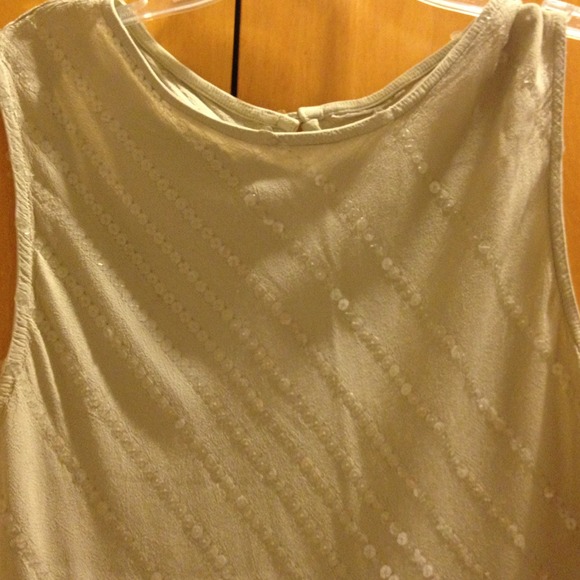 Taupe sequined tank - Picture 2 of 4