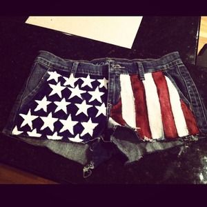 !!reserved!! American Flag Shorts
