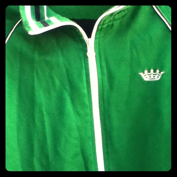 Kelly green zip up jacket