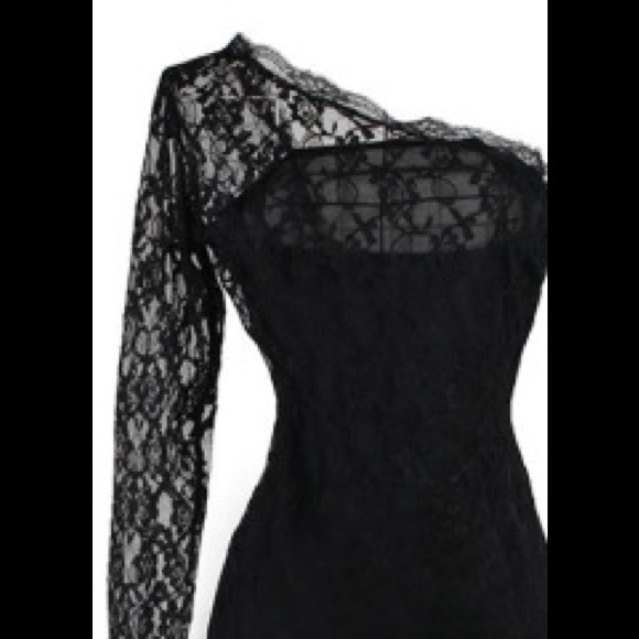 XL Black Lace Party Dress