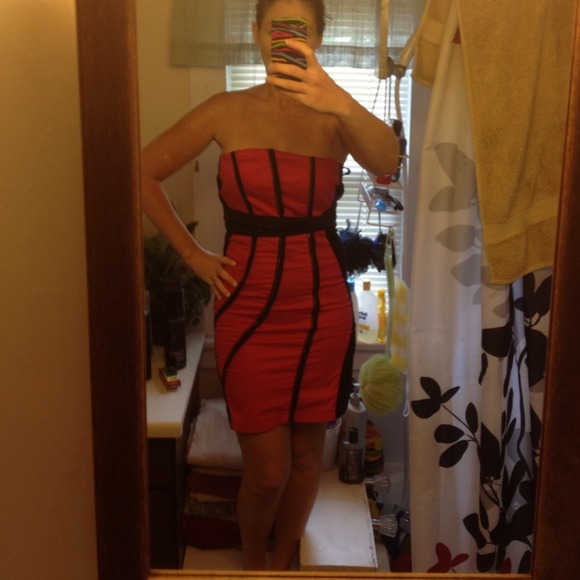 REDUCED!!! Pink and black dress