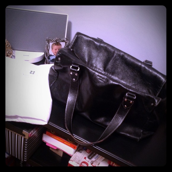 **Reserved**Kate Spade black soft leather satchel
