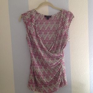 Cute black cream pink top