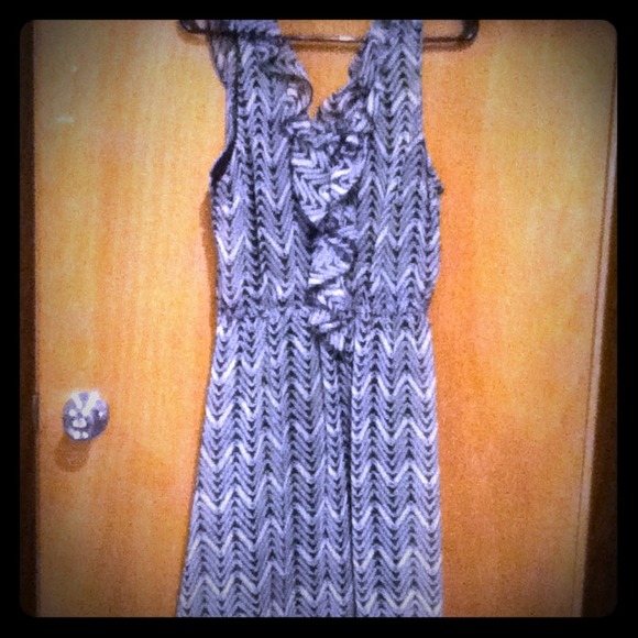 ADORABLE SZ LARGE NAVY DRESS !