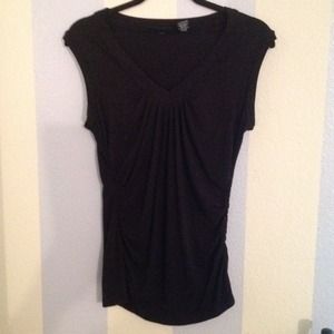 Black sleeveless top