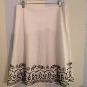 Expensive white skirt with beautiful bead work