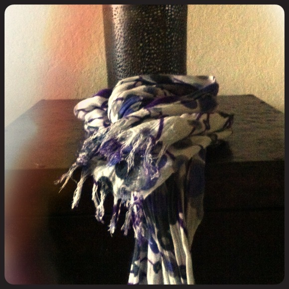 Purple and Grey Scarf