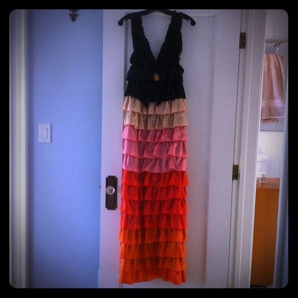 Manoush silk ruffle dress brand new 38