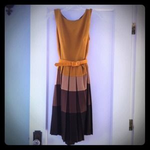 Eva Franco dress with pleated bottom