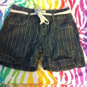 white house black market  pinstripped shorts
