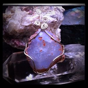 Sold. Beautiful geode on sterling