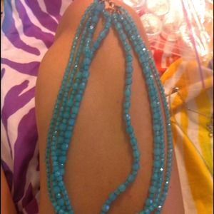 turquoise bundle necklace