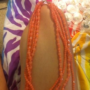 orange bundle necklace