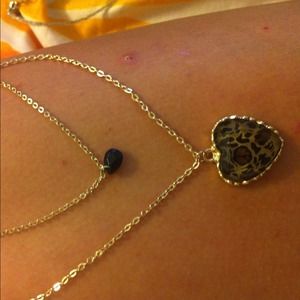 doubled gold necklace