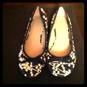 Navy Blue Ballet Flats