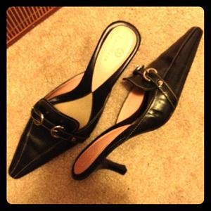 Cole Haan black mules. Very cute! Worn once.