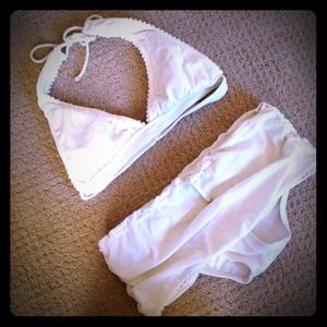 White bikini with skirt bottom (swim)