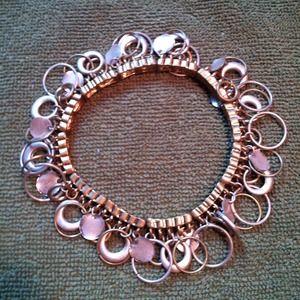 Handmade gold & silver circle bracelet or anklet!!