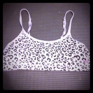 Grey and black Victoria's secret PINK bralette