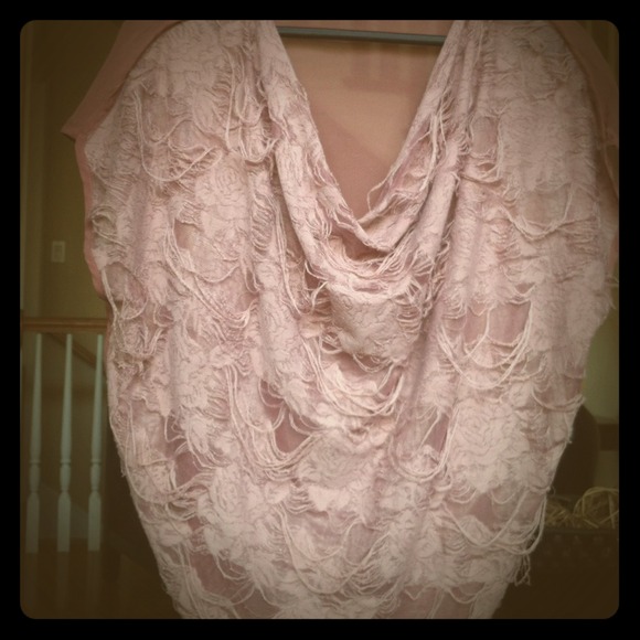 Pinkish sheer top