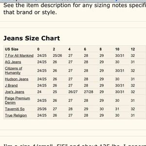 Gucci Pants Size Chart