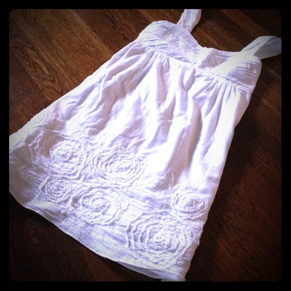 White airy summer dress