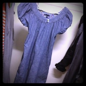 Gap denim shift dress
