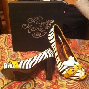Never worn naughty monkey heels