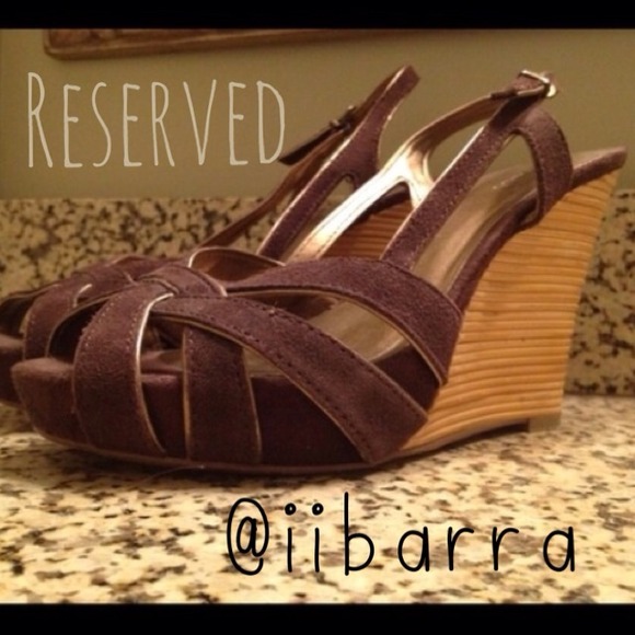 CHOCOLATE PLATFORM WEDGES