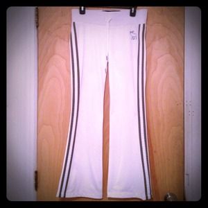 Abercrombie & Fitch white & gray athletic pants